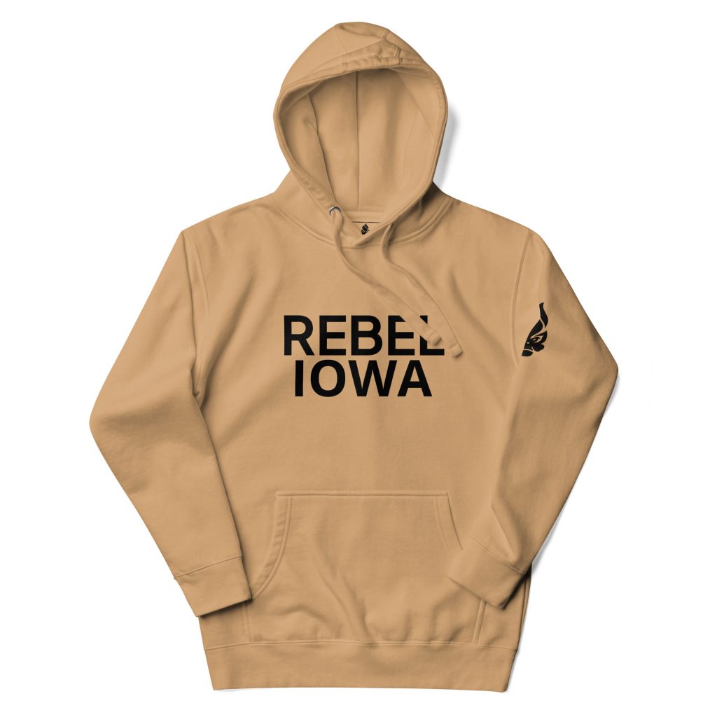 Khaki Rebel Iowa Hoodie