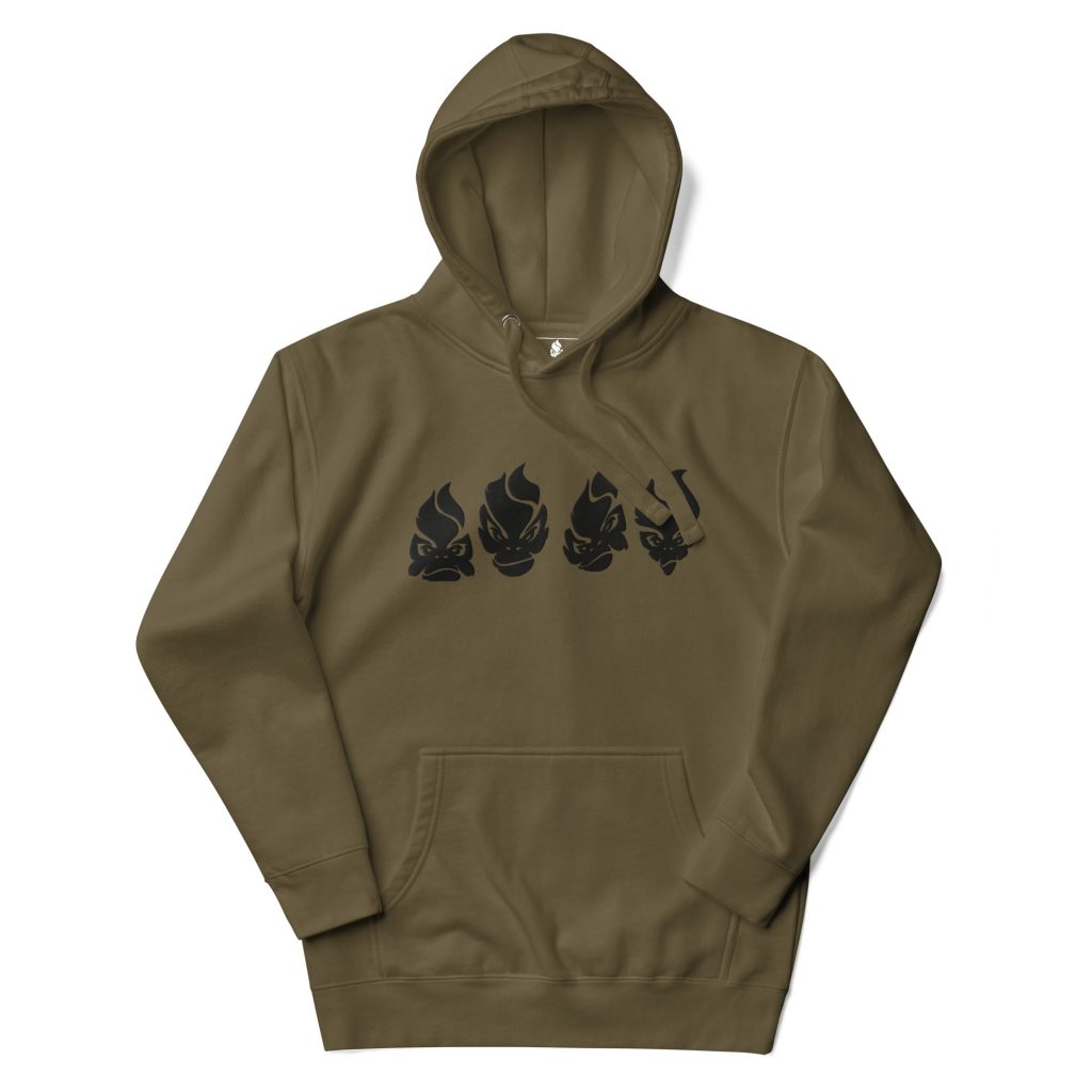 Army Green 4 Friends Hoodie